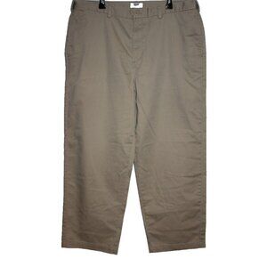 Old Navy Men's Dress Work Career Pants Pleated Tan Khaki  40x29